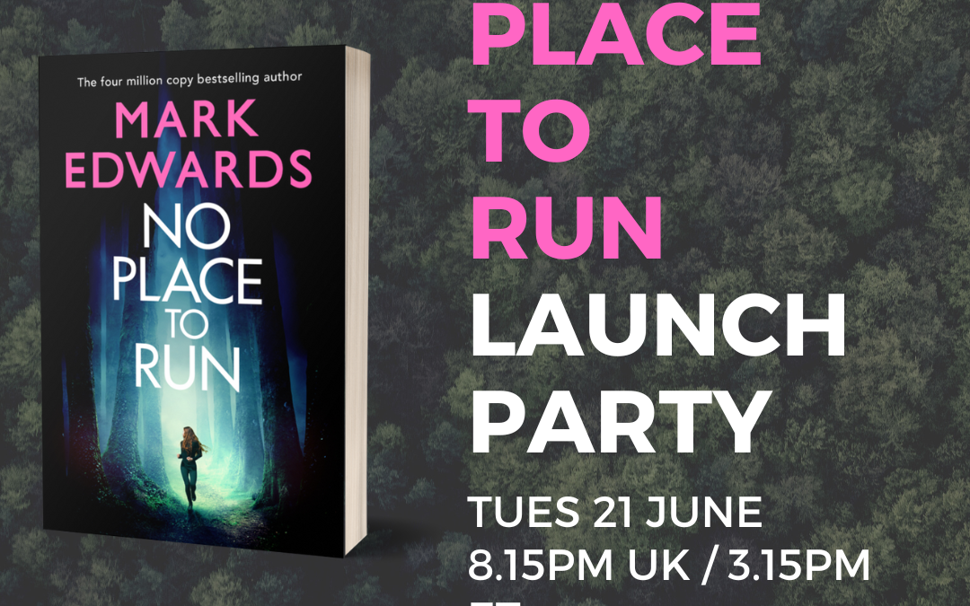 Watch my Live Launch Party for No Place To Run