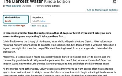 New book update! The Darkest Water is available for pre-order on Amazon